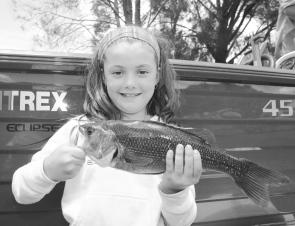 Ivy Styles outfished the boys to take the junior bass award for the Hastings Bream and Bass Club.